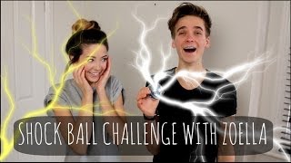 Shock Ball Challenge With Zoella  ThatcherJoe [upl. by Eilsek]