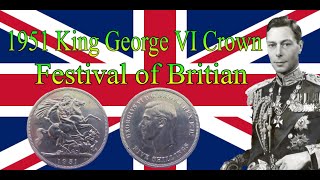 Festival of Britain 1951 5 Shillings Coin WORTH [upl. by Eimmat]