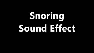 Snoring Sound Effect [upl. by Charlie]