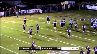 Madison Academy RB Kerryon Johnson jukes and burns defenders for 63 yd TD run [upl. by Olotrab]