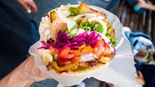 Tel Aviv Food Tour  BEST Sabich Hummus and Lamb Pita  Middle Eastern Israeli Food [upl. by Ameer]