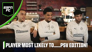 First to post on Instagram Longest in the gym PSV’s USMNT stars reveal all  ESPN FC [upl. by Valerio]