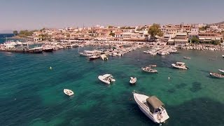 Fly over Aegina island in Greece [upl. by Fenner]