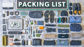 The Ultimate Digital Nomad Packing List V3  80 Minimalist Carry On Travel Essentials [upl. by Nashoma]