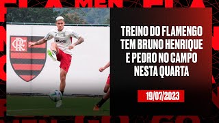 Treino do Flamengo tem Bruno Henrique e Pedro no campo nesta quarta [upl. by Letsyrc]