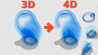 What does the 4D Klein Bottle look like  4D Toys [upl. by Pownall]