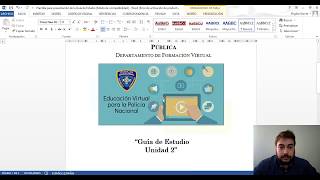 Educación Virtual para la Policía Nacional  Guía de Estudio [upl. by Giglio646]