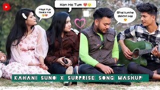 Kahani Suno 20 Mashup On Guitar  Trending Song  Impressing Girls By Singing  Kardiya Prank [upl. by Notserp]