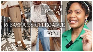 Glow Up Diaries16 BASIQUES DELEGANCE à AVOIR DANS SON DRESSING EN 2024 BON PLAN PETIT BUDGET [upl. by Bathsheeb8]