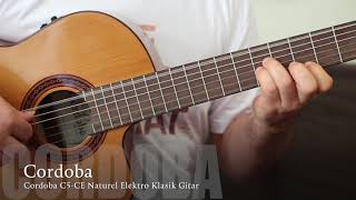 Cordoba C5 CE Natural Electric Acoustic Guitar [upl. by Yelrehs293]