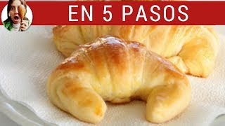 MEDIALUNAS DE MANTECA CASERAS Cómo hacer croissants [upl. by Auj755]