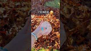 Adding TOO MUCH LEAVES into My SLIME 😱🍂🍁 [upl. by Savanna]