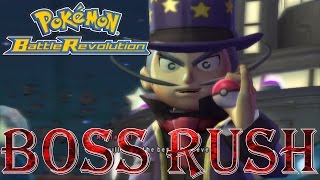 Pokémon Battle Revolution  Boss Rush All Colosseum Leaders [upl. by Redman]