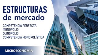 Microeconomía Estructuras de mercado  competencia monopolio [upl. by Nedyarb]