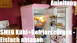 SMEG Kühl Gefrierkombi Kombigerät  KühlschrankGefreierschrank Eisfach abtauen Anleitung [upl. by Adnoval]