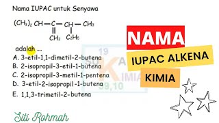 Latihan soal Nama IUPAC Alkena KIMIA [upl. by Elmaleh]