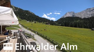 AUSTRIA Ehrwalder Alm hikingski area amp cable car in Tyrol 4K [upl. by Chantalle]