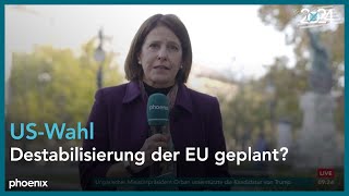 Constanze Abratzky zu europäischen Reaktionen auf die USWahl am 061124 [upl. by Rawde]