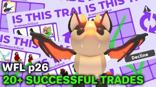 20 Successful trades Roblox Adopt Me Trading Compilation  WFL p26 [upl. by Aekal]