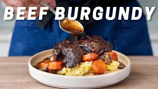 BEEF BOURGUIGNON French Beef Stew [upl. by Anchie]