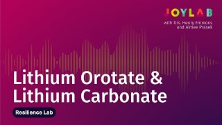 Lithium Orotate amp Lithium Carbonate  Joy Lab Podcast ep 127 [upl. by Nesral]