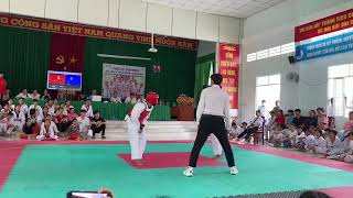 Tuấn Khang Mỹ Thuận giáp xanh giải taekwondo xã Mỹ Thuận mở rộng lần II [upl. by Cordula]