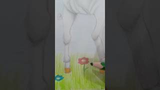 beautiful rainbow unicorn drawing shorts Eman Artist 109 [upl. by Hsu]