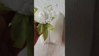 🌸❇️How to make flowers with apple cover flowersmaking applecoverflowers [upl. by Frulla]