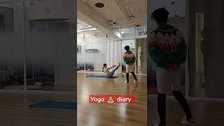 yoga 요가 diary 수련일기 기록 yogalife yogateacher 요가수련 노력 [upl. by Ellahcim]