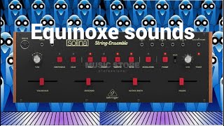 Behringer Solina Ensemble  Equinoxe sounds [upl. by Eiryt]