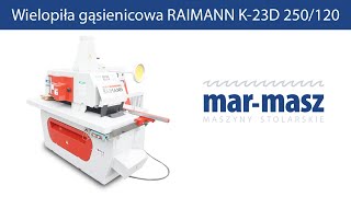 Wielopiła gąsienicowa RAIMANN K23D 250120  MarMasz  Woodworking Machines [upl. by Litman]