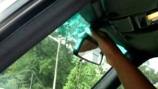 W126 Mercedes Rear View Mirror Removal and InstallationMOV [upl. by Ilohcin529]