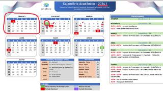 Calendário acadêmico da Unopar  Anhanguera  Uniderp 20241 [upl. by Adiell]