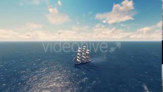 Sailing Modern Galleon  Motion Graphics [upl. by Kearney81]