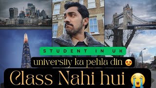 First Day In University  London 🇬🇧  Student Life in Uk studentinuk pakistani travelvlog [upl. by Refinneg984]