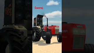 Swaraj 855 FE in Indian Vehicles Simulator 3D game [upl. by Torruella]