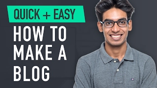 How to Make a Blog  Quick amp Easy [upl. by Mcclees]