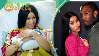 Cardi B Welcomes Third Child Amid Divorce Drama [upl. by Anoid764]