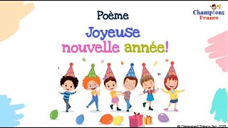 Joyeuse nouvelle année 🎉💥  II New Years Resolutions II Cute French Poems for Kids 🇫🇷 [upl. by Richardson231]