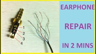 Earphone Lead Repair  Same Audio Jack 2018 [upl. by Crespi]