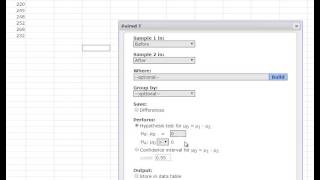 Paired TTest Example on StatCrunch [upl. by Scarito]