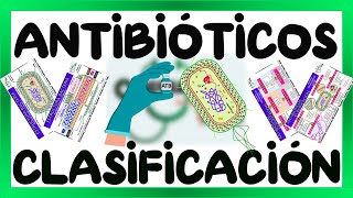 ANTIBIÓTICOS CLASIFICACIÓN Y MECANISMO DE ACCIÓN  GuiaMed [upl. by Narba]