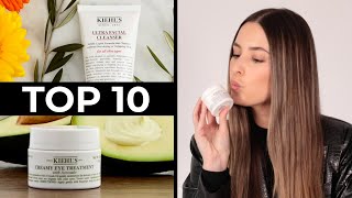 Top 10 Best Kiehls products  Review Ultra Facial Cleanser Creme de Corps amp more for dry skin [upl. by Aciram]