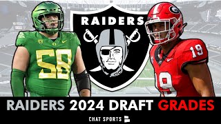 Raiders Draft Grades All 7 Rounds From 2024 NFL Draft Ft Brock Bowers JPJ  AP amp Telesco CRUSH IT [upl. by Lanna114]