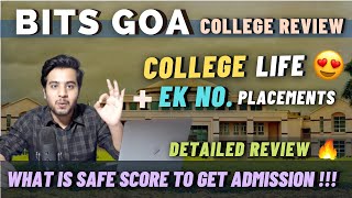 Bits Pilani Goa Review ❤️  Placements  Campus Tour  Cutoff  Hostel Mess  Fees  A to Z info 🔥 [upl. by Annecorinne829]