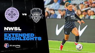 Racing Louisville FC vs Washington Spirit  NWSL Extended Highlights  51024  Prime Video [upl. by Ashbey]