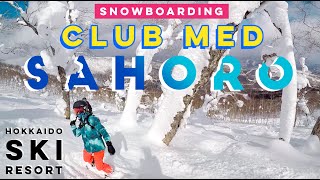 Snowboarding in Club Med Sahoro Hokkaido Japan [upl. by Stafani]