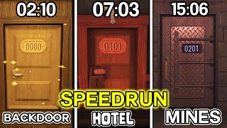 I FOUND 201 DOOR  │ DOORS FLOOR 2 BACKDOOR  HOTEL THE MINES WORLD RECORD SPEEDRUN 3720 │ROBLOX [upl. by Crescin365]