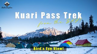 Kuari Pass Trek from the Sky  Stunning Drone Views of the Himalayas The Searching Souls [upl. by Quartis47]