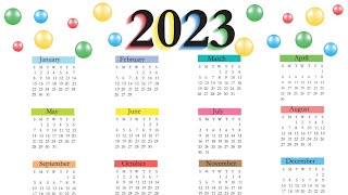 Calendar 2023 with Holidays  Kalendar 2023  indian festival with holidays 2023  Compedu knowledge [upl. by Sherer]